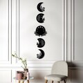 Decoratiune de perete, The Phases Of The Moon, Dimensiune: 30 x 35 cm (1 bucată), Negru