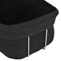Cos pentru paine, Basket, 20 x 20 x 11 cm, inox/bumbac, negru