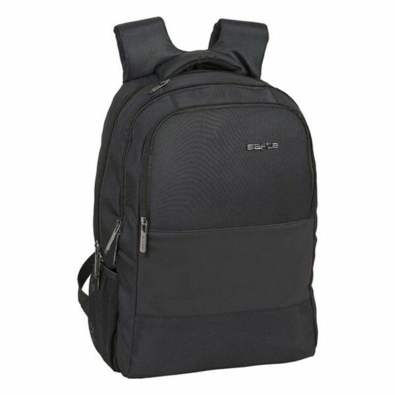 Rucsac pentru laptop si tableta cu iesire usb, Safta, 30 x 43 x 16 cm, nailon/pvc, negru