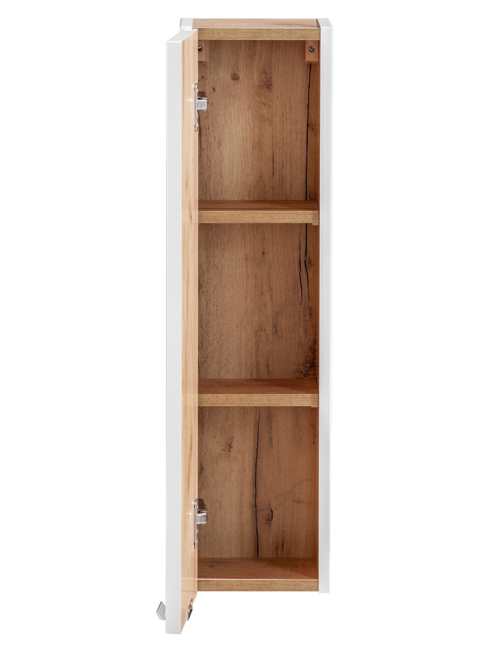 Dulap suspendat cu 1 usa, Capri White, Comad, 20x16x75 cm, MDF, alb lucios — imaginea 2