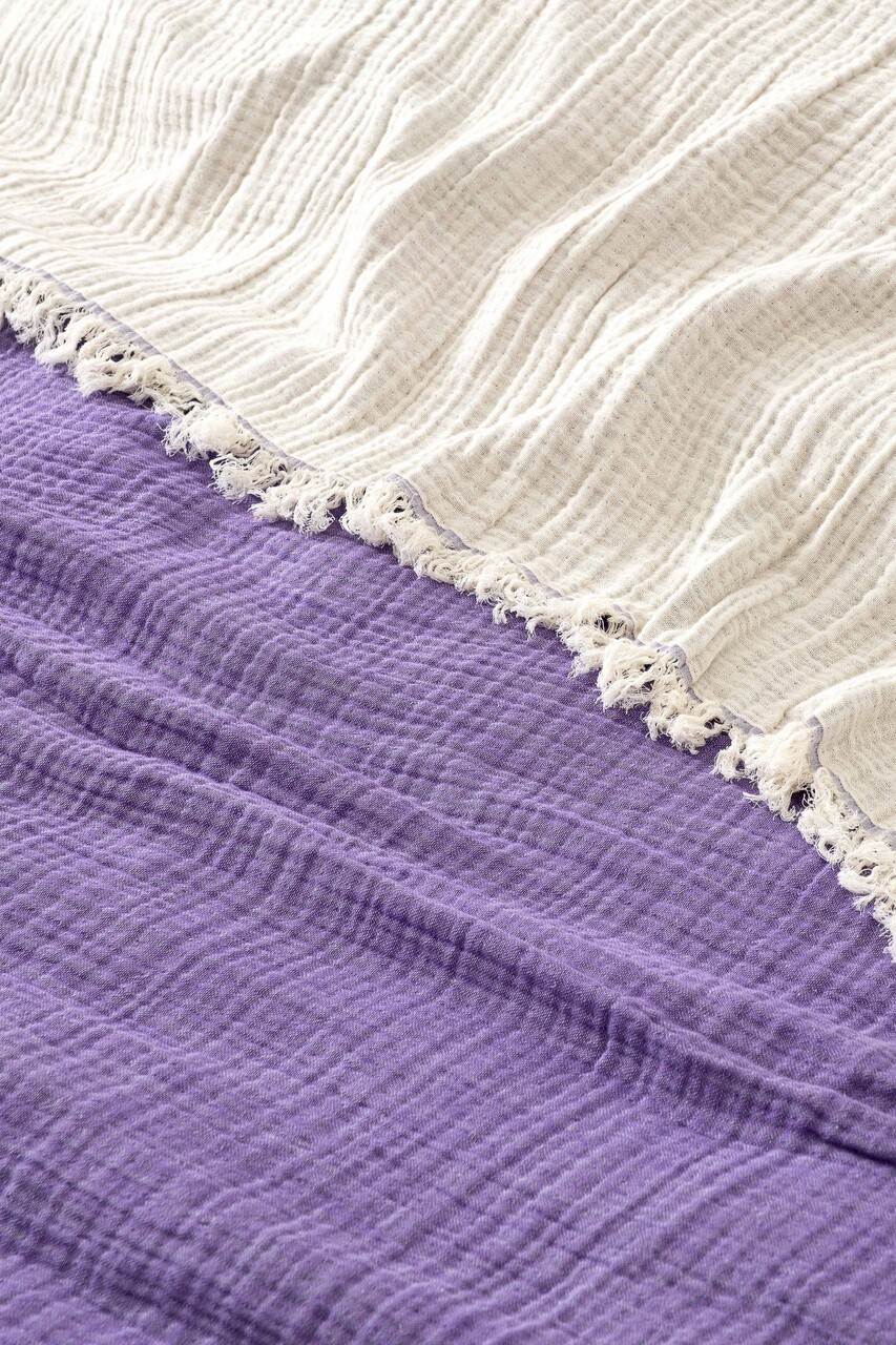 Cuvertura matlasata dubla, Muslin - Damson (170 x 250), DC Home, Bumbac