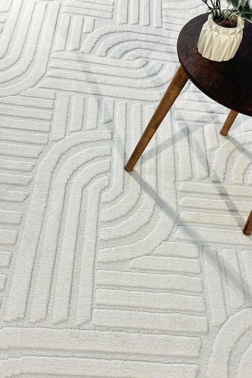 Covor, CLR-SİENA-EKRU-25, 80x300 cm, Poliester, Ecru — imaginea 3