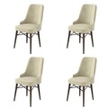 Set de scaune, Charlotte, Pare, Metal, Crem/Maro