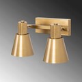 Aplica de perete, Fulgor, 942FLG2195, Metal, Auriu
