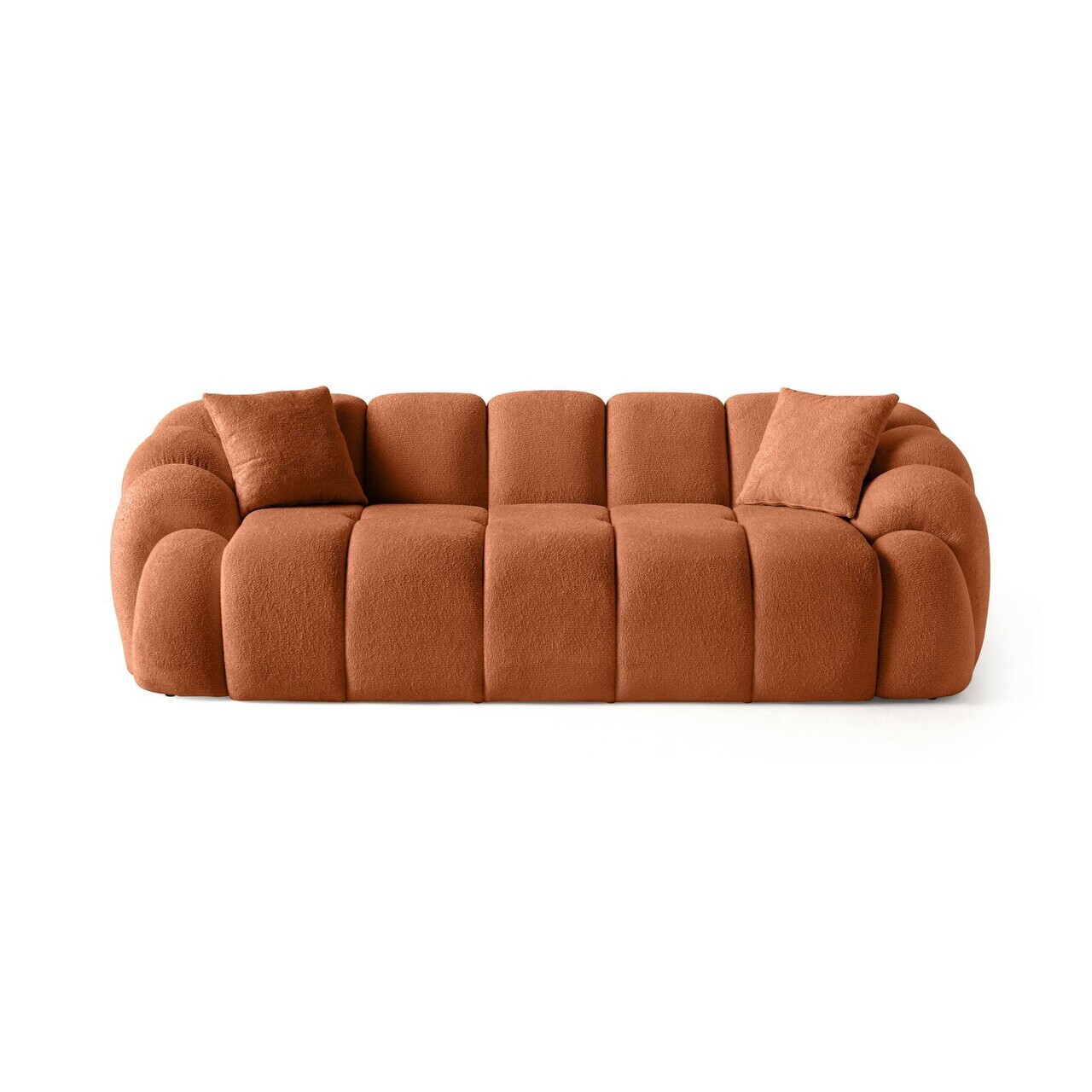 Canapea 3 locuri, Atelier del Sofa, 752EST1131, Lemn de carpen/PAL melaminat, Caramiziu - view 4