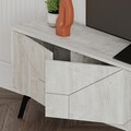 Comoda TV, Decortie, Dune, 180x50x29.6 cm, Alb