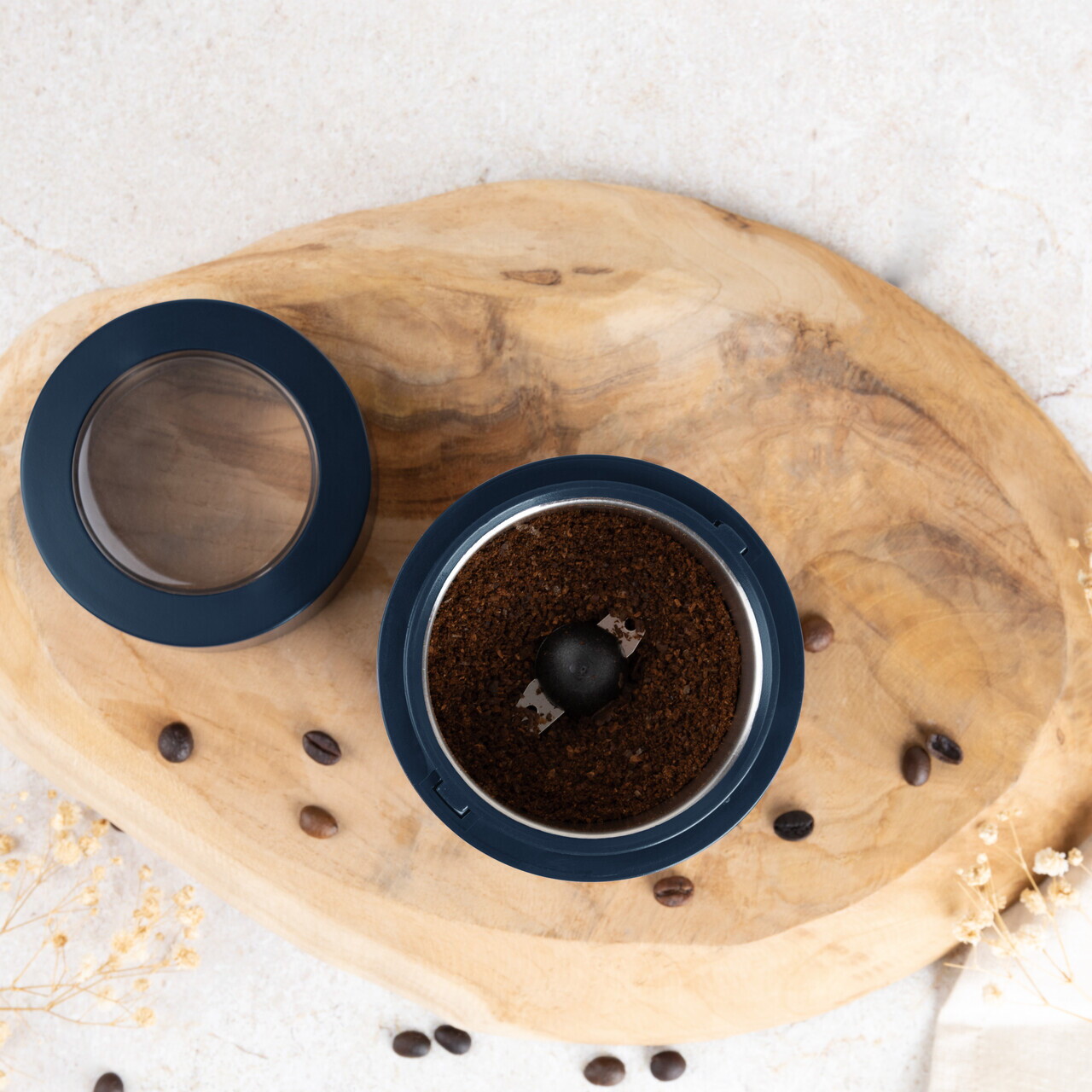 Rasnita electrica de cafea Berlinger Haus, Deep Sea, 150W, inox, albastru mat - imagine 6