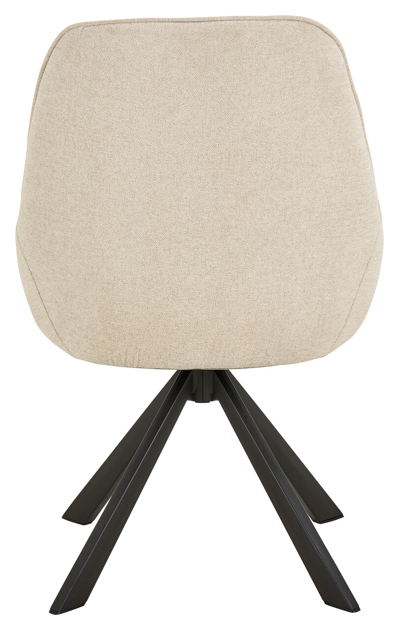 Scaun Carlton, Actona, 52x56x83.5 cm, rotativ, poliester/otel, bej - view 10