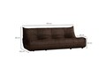 Canapea 3 locuri, Atelier del Sofa, 560ARE5221, Frame: No Frame Fountain Support With Chipboard, Maro