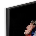 Tablou decorativ Girl with Flowers, Versa, 60x80 cm, sticla
