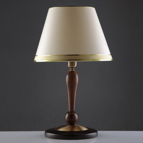 Lampa de masa, HML-9046-1E, Aurora, 35 x 57 cm, 1 x E27, 60W, crem/maro Aurora