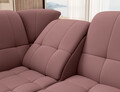 Coltar extensibil stanga 3 locuri ELTAP, LT-24VE, Sado, 272x192x95 cm, lemn/poliester, roz inchis