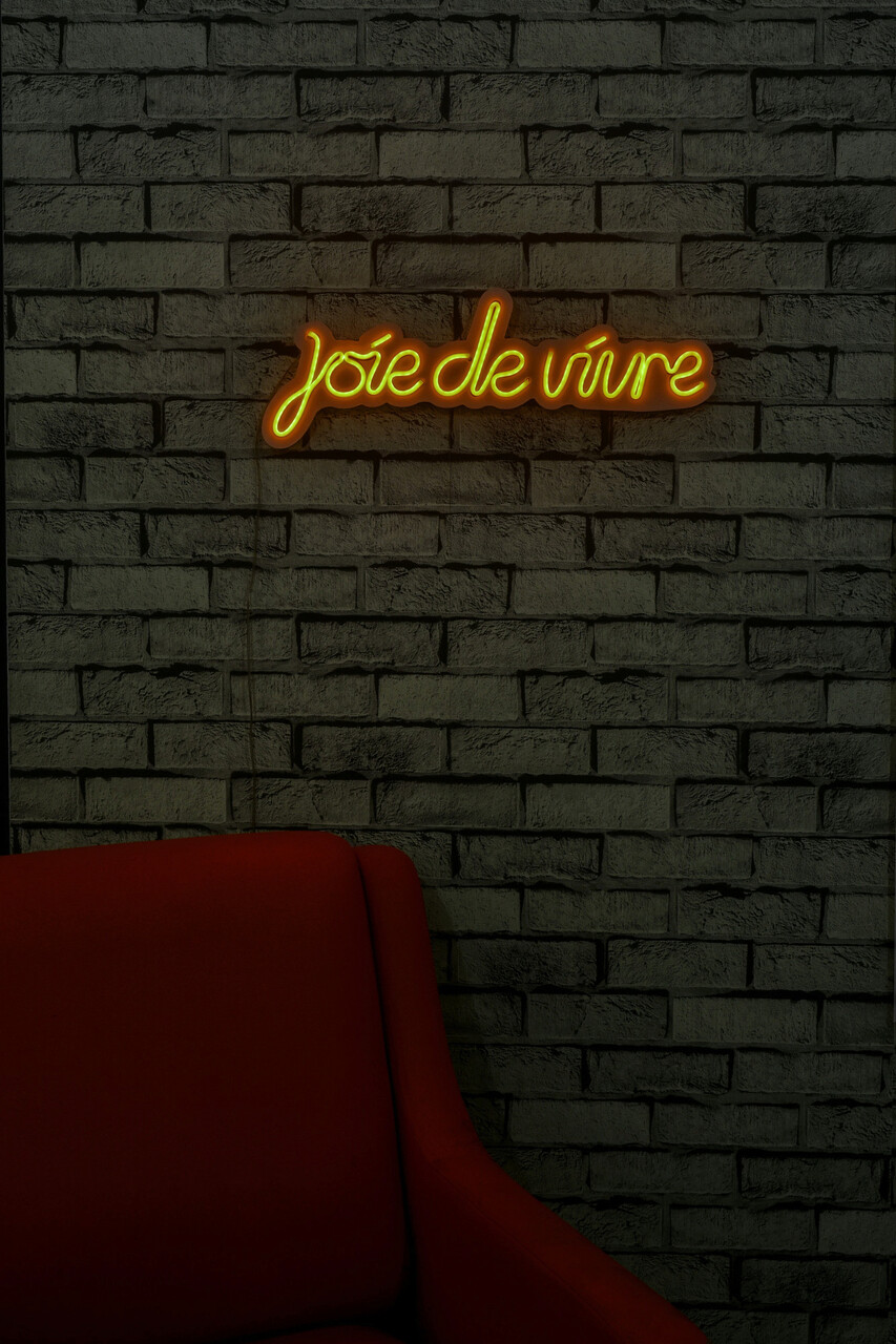 Decoratiune luminoasa LED, Joie de Vivre, Benzi flexibile de neon, DC 12 V, Galben - 1 | YEO