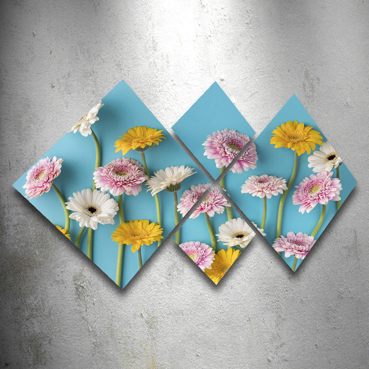 Set 4 tablouri decorative, 4MDF26151561, MDF, Imprimat UV, Multicolor - 1 | YEO