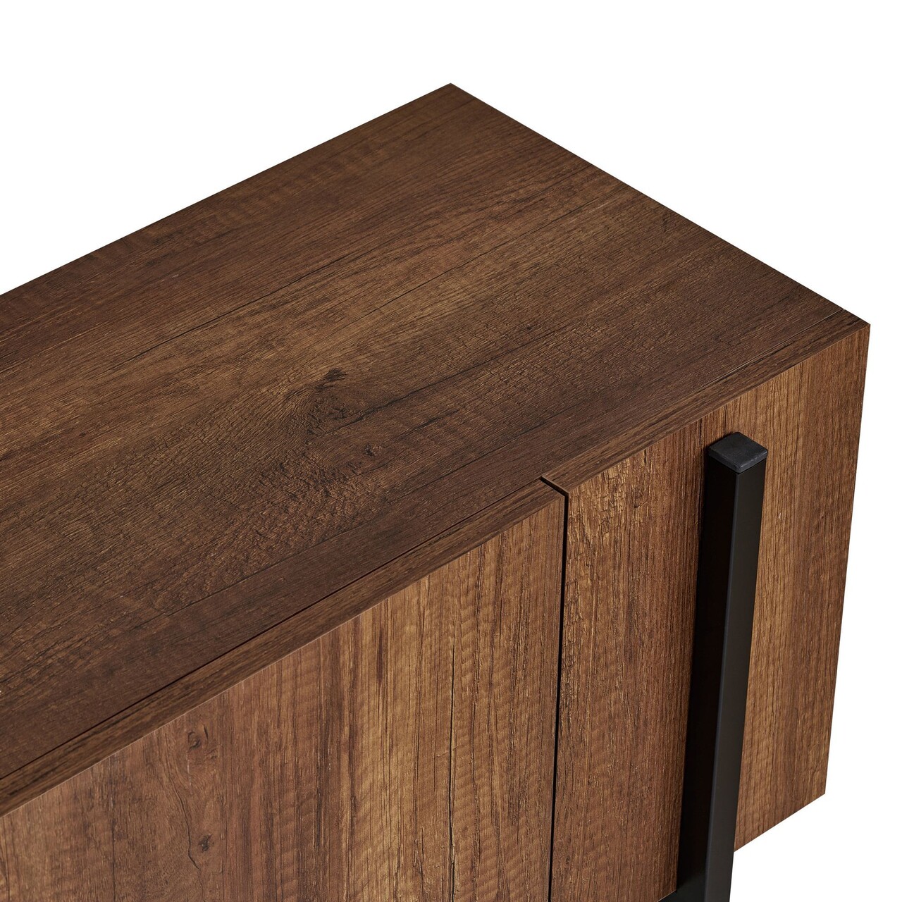 Comoda TV, Hanah Home, Nexus, 180x30x45 cm, Nuc Barok / Negru - imagine 6