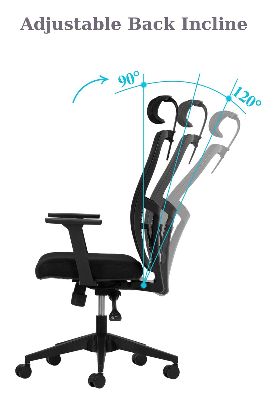 Set scaune de birou (2 piese), Hanah Home, Lumbar 126, Plastic, Negru - view 8