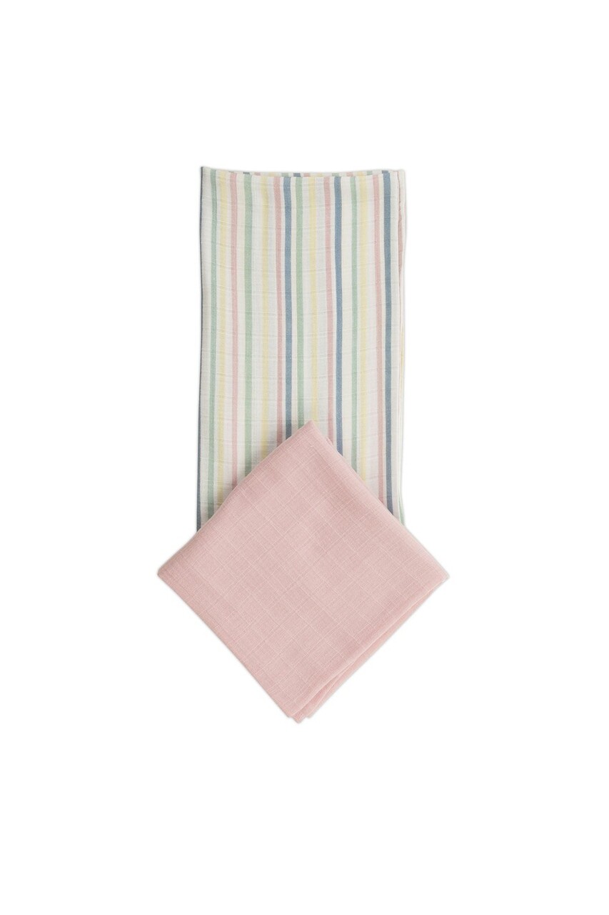 Set prosoape pentru bebeluși, JR Mori, M000008115, Bumbac, Roz