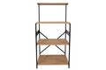 Dulap de bucatarie Anemon, Kalune Design, 60x45x124 cm, natural/negru
