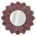Oglinda decorativa, Glam Bordeaux, Mauro Ferretti, 100 cm, bordo