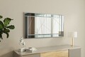 Oglinda decorativa, Siam, Pierre, 60x120x2.2 cm, MDF , Fume / Alb