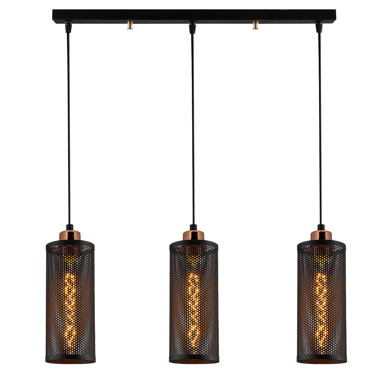 Lustra, Alby, 525NOR1452, Metal, Negru/Bronz - 1 | YEO