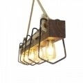 Candelabru All Design, metal, 170x36 cm, Walnut