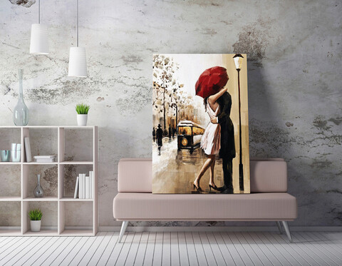 Tablou decorativ, WY79(50 x 70), 50% bumbac/50% poliester, Lemn, Multicolor Majestic