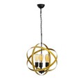 Lustra, Opviq, 892OPV1516, Metal, Aur/Negru