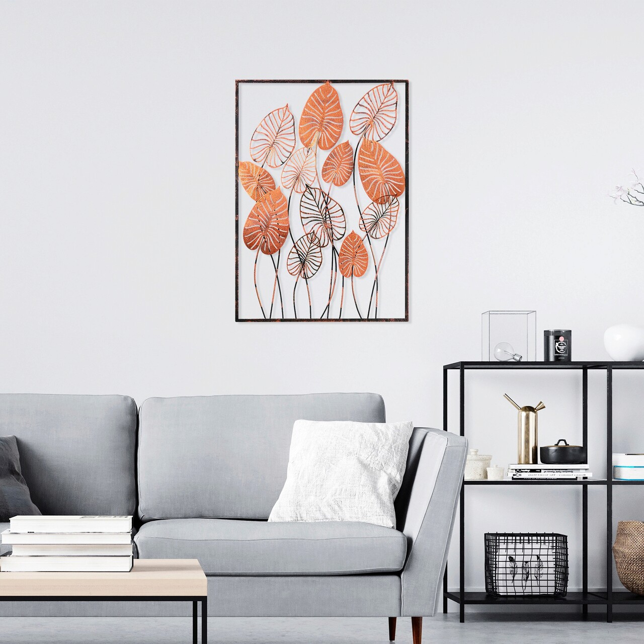 Decoratiune de perete, Atmi 3, Metal, Dimensiune: 70 x 50 cm, Multicolor - 1 | YEO
