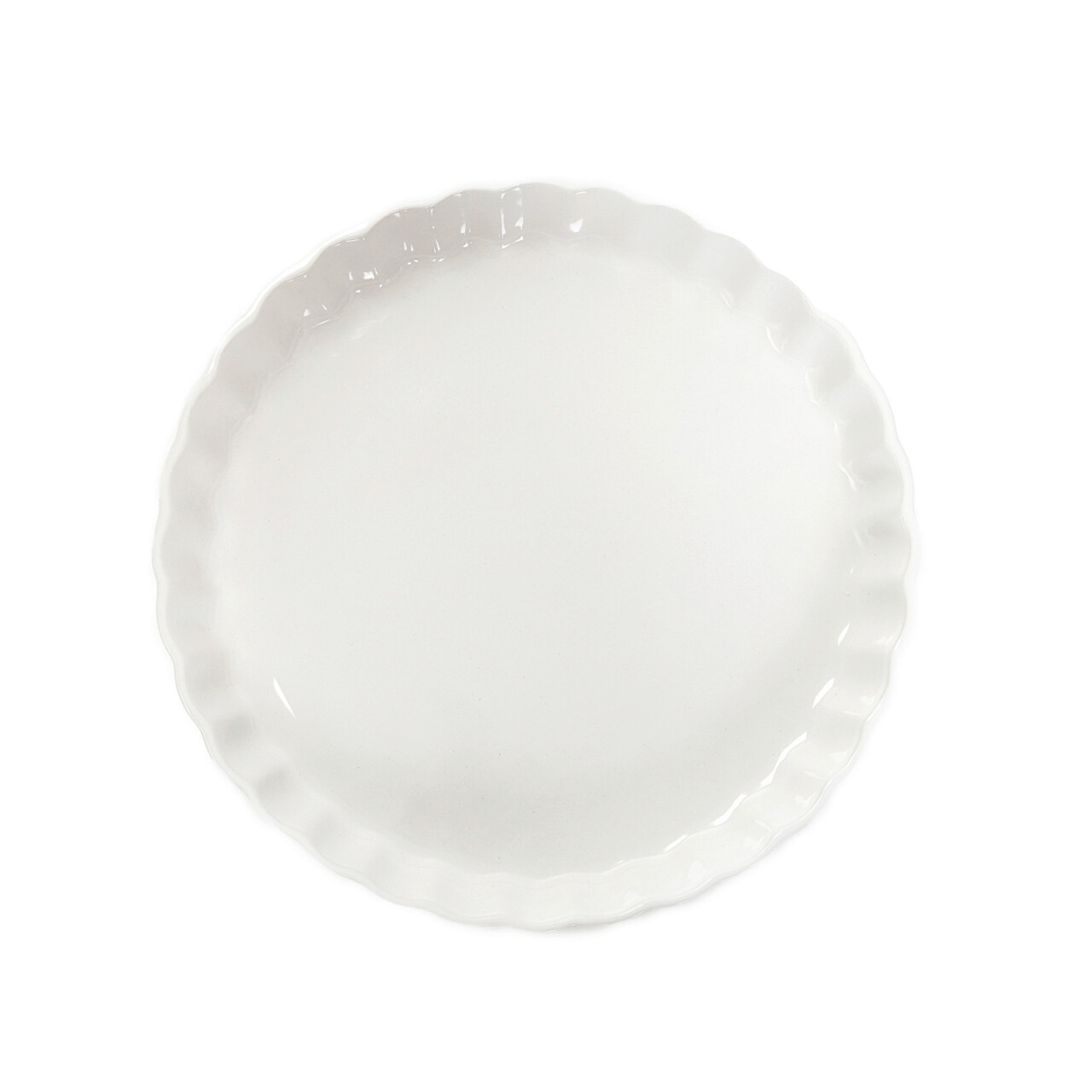 Tava tarta Tineo, Homla, 27x4 cm, ceramica, alb - view 3