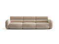 Canapea 4 locuri, Neo, Micadoni Home, 305x100x83 cm, tesatura Chenille Silencio, bej sand