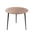 Masuta de cafea Ren, Homla, 60x40 cm, metal/lemn, natur