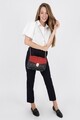 Geanta Beverly Hills Polo Club, 623, piele ecologica, negru/rosu