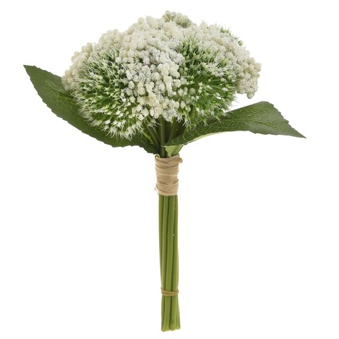 Floare artificiala Bouquet Ivory, InArt, H25 cm, ivoriu/verde