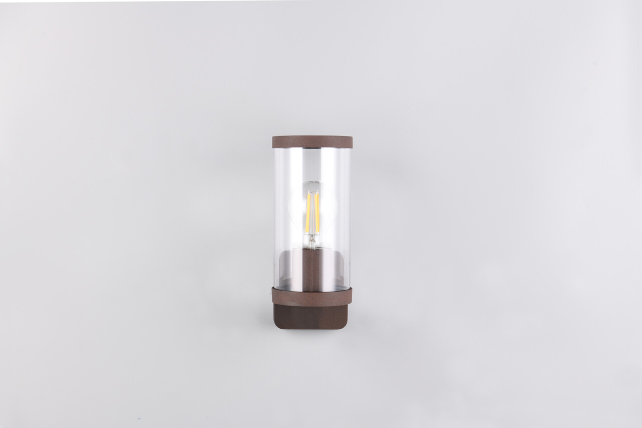 Aplica de perete pentru exterior Bonito, RL, 9.5x12x23 cm, 28W, 1x E27, aluminiu, maro