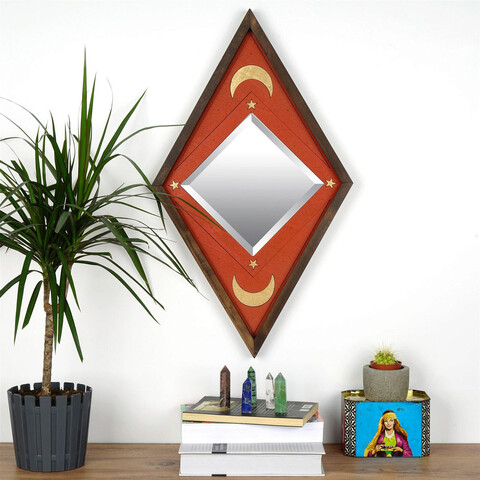 Decoratiune de perete, art031, lemn masiv, dimensiune: 59 x 35 x 3 cm, multicolor