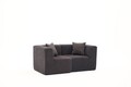 Canapea 2 locuri, Atelier del Sofa, 825BLC5407, Tesatura Chenille, Antracit