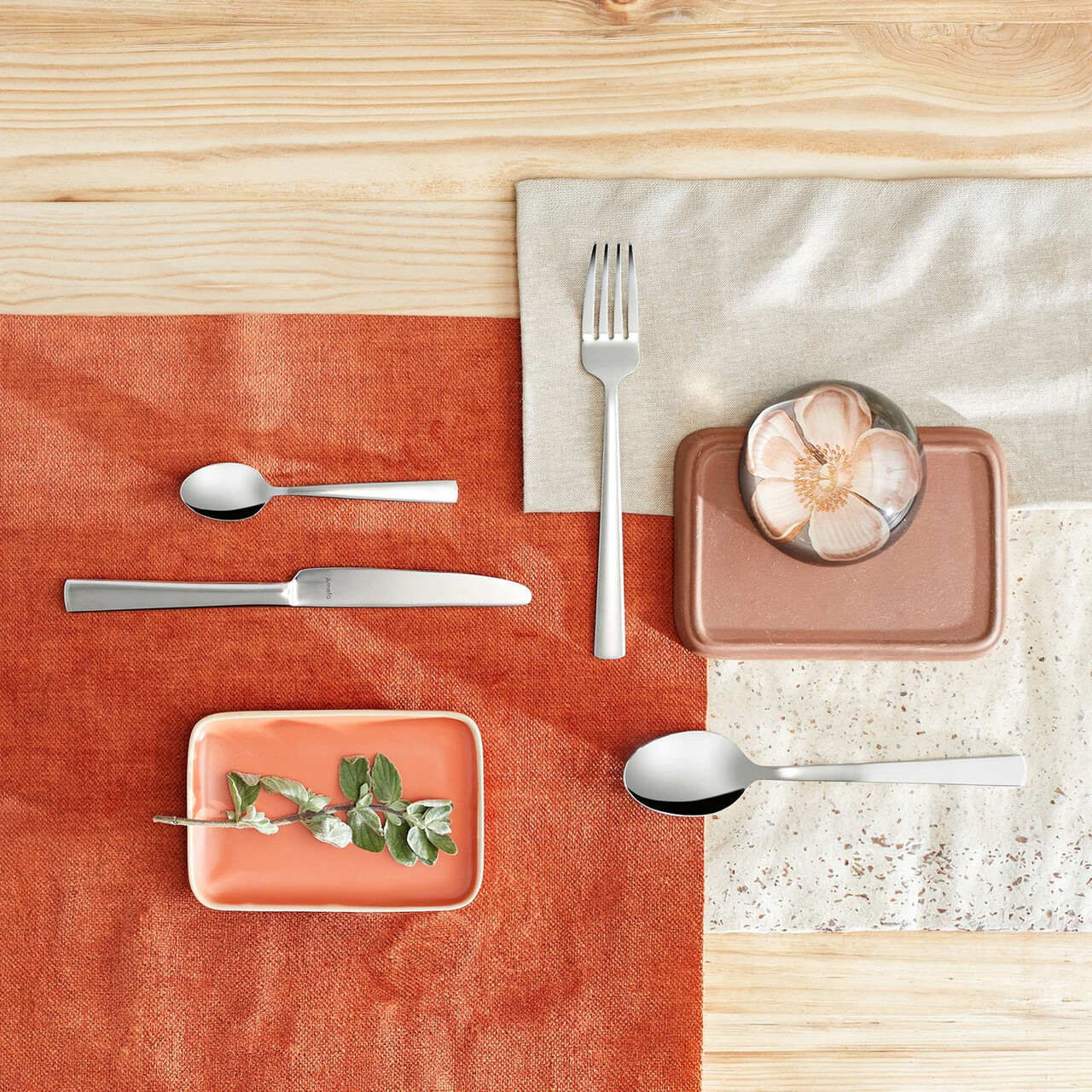 Set tacamuri 24 piese Amefa, Moderno, inox 18/10, argintiu — imaginea 3