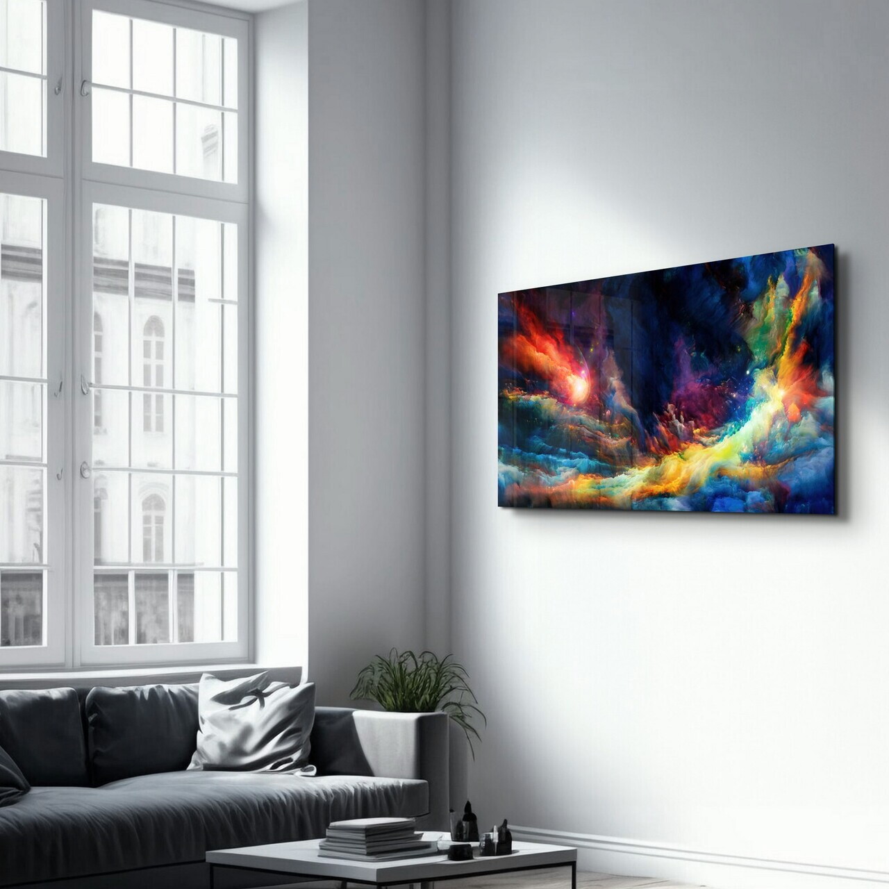 Tablou decorativ, CAM-3088, Dimensiuni: 70 x 110 cm, Multicolor — imaginea 4
