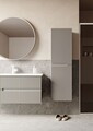 Set Dulap de Baie cu Chiuvetă și Oglindă (2 Piese), Hanah Home, Moonlight 120 v2, Nurcă mată
