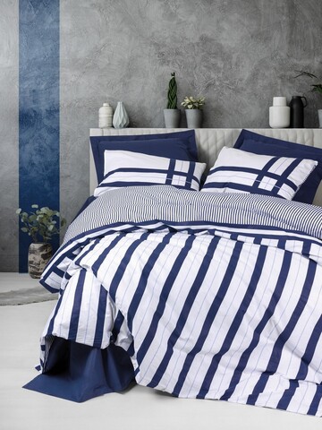 Lenjerie de pat dubla, Nifty - Dark Blue, Cotton Box, Bumbac Ranforce