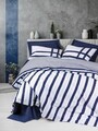 Lenjerie de pat dubla, Nifty - Dark Blue, Cotton Box, Bumbac Ranforce