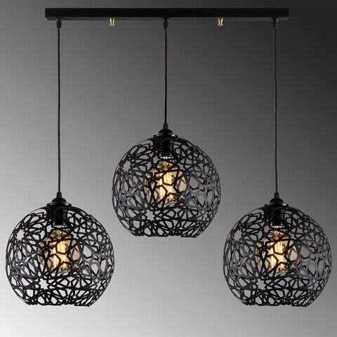 Lustra, Fellini – MR – 786, Alby, 100 x 25 x 115 cm, 3 x E27, 40W, negru Alby