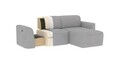 Coltar dreapta 4 locuri ELTAP, Ume, 287x190x88 cm, lemn/poliester, bej/negru