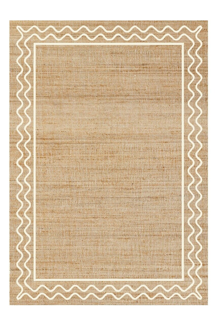 Covor, CLR-0000748-016, 120x300 cm, Poliester, Maro/Alb — imaginea 2