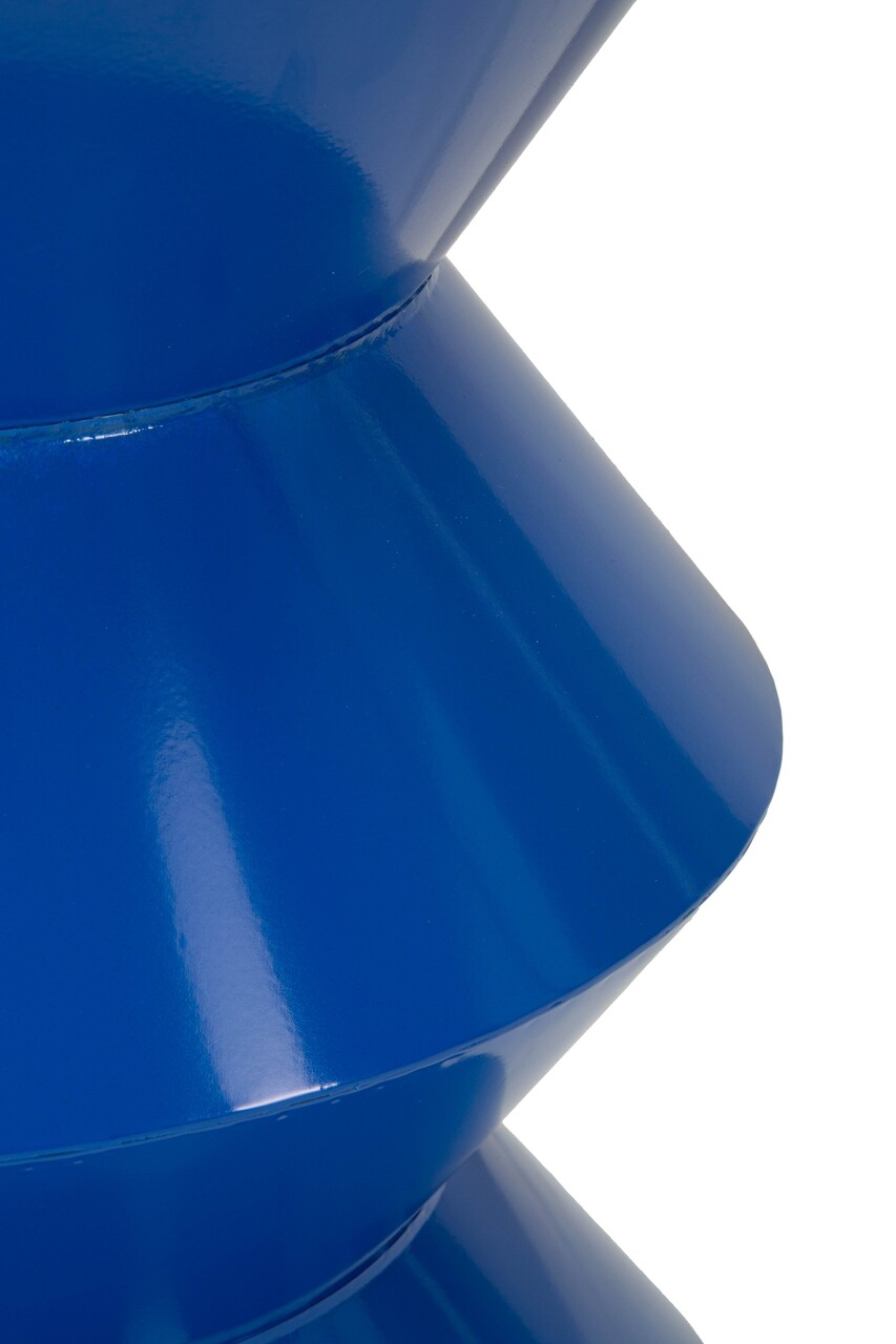 Masuta de cafea, Mauro Ferretti, Zag, 37.5x45 cm, metal, albastru - view 3