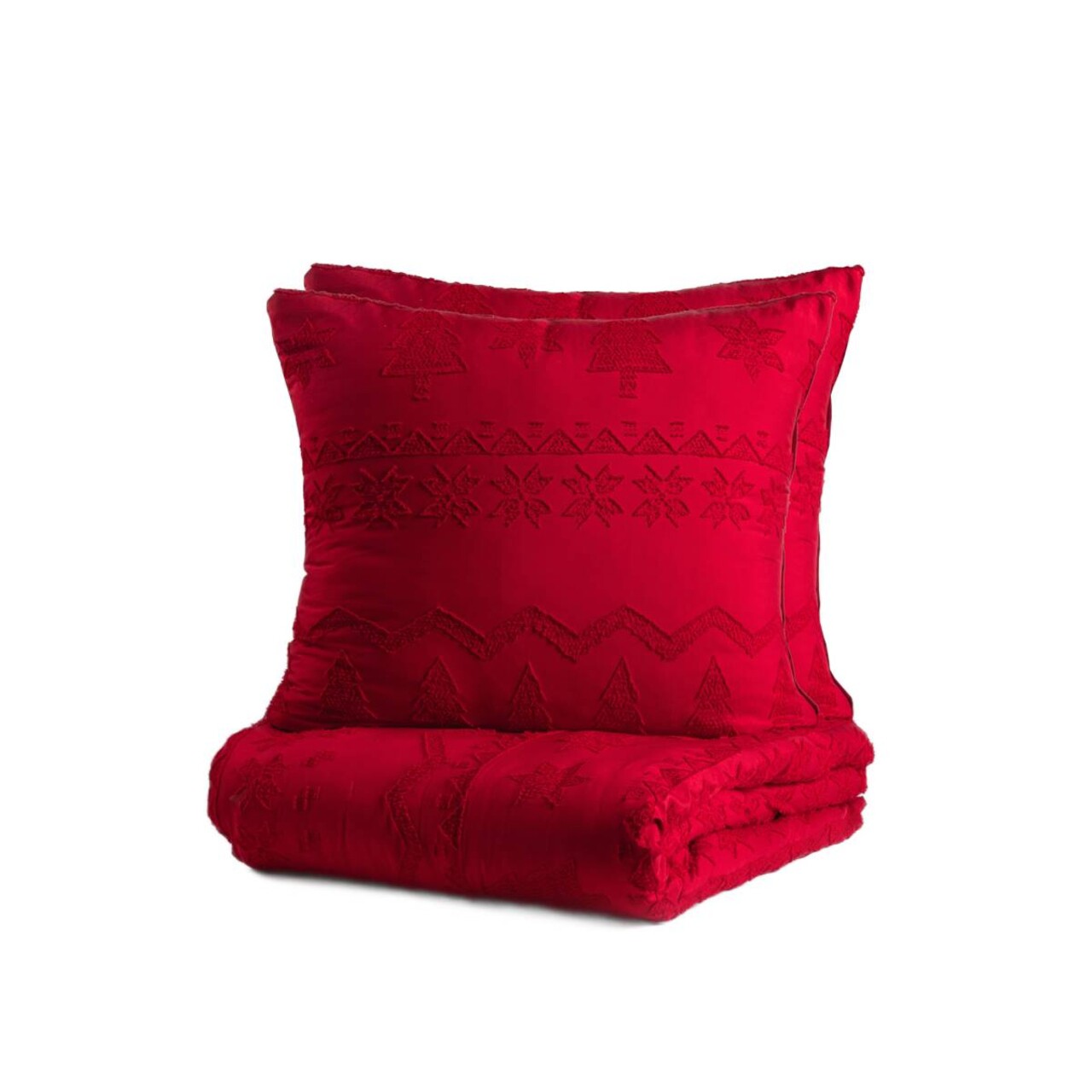 Lenjerie de pat King Size, Mariah, Homla, 3 piese, 200x220 cm, microfibra din poliester, rosu - 1 | YEO