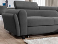 Coltar extensibil dreapta 4 locuri ELTAP, Mari-39, Mariall, 288x200x92 cm, lemn/poliester, gri inchis