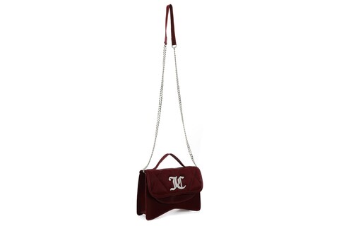 Geanta juicy couture 327, 23x7x17 cm, piele ecologica, rosu claret