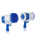 Pistol de baloane gigant cu LED-uri multicolore Gubles XL, InnovaGoods, incarcare USB, gri/albastru